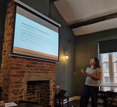 Emma Presenting at Unprofessional Development